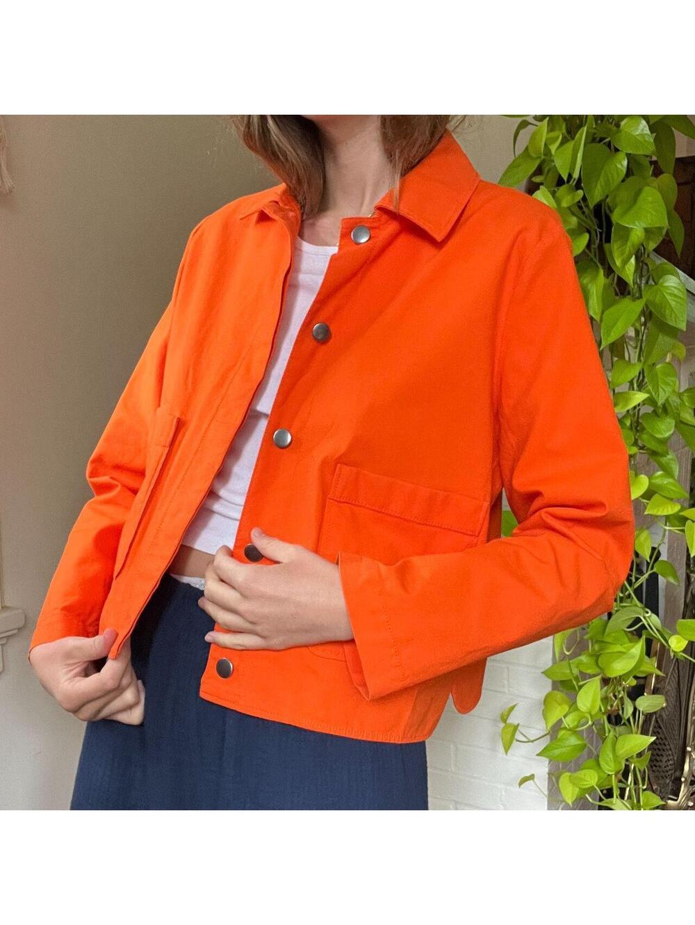 COS - Boxy Worker Jacket - Orange